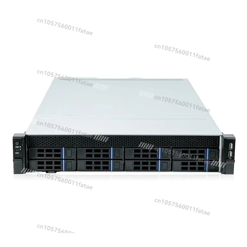 Telaio server multi-disco rigido NAS per archiviazione cloud hot-swap IPFS montato su rack a 8 dischi 12 bit 2U