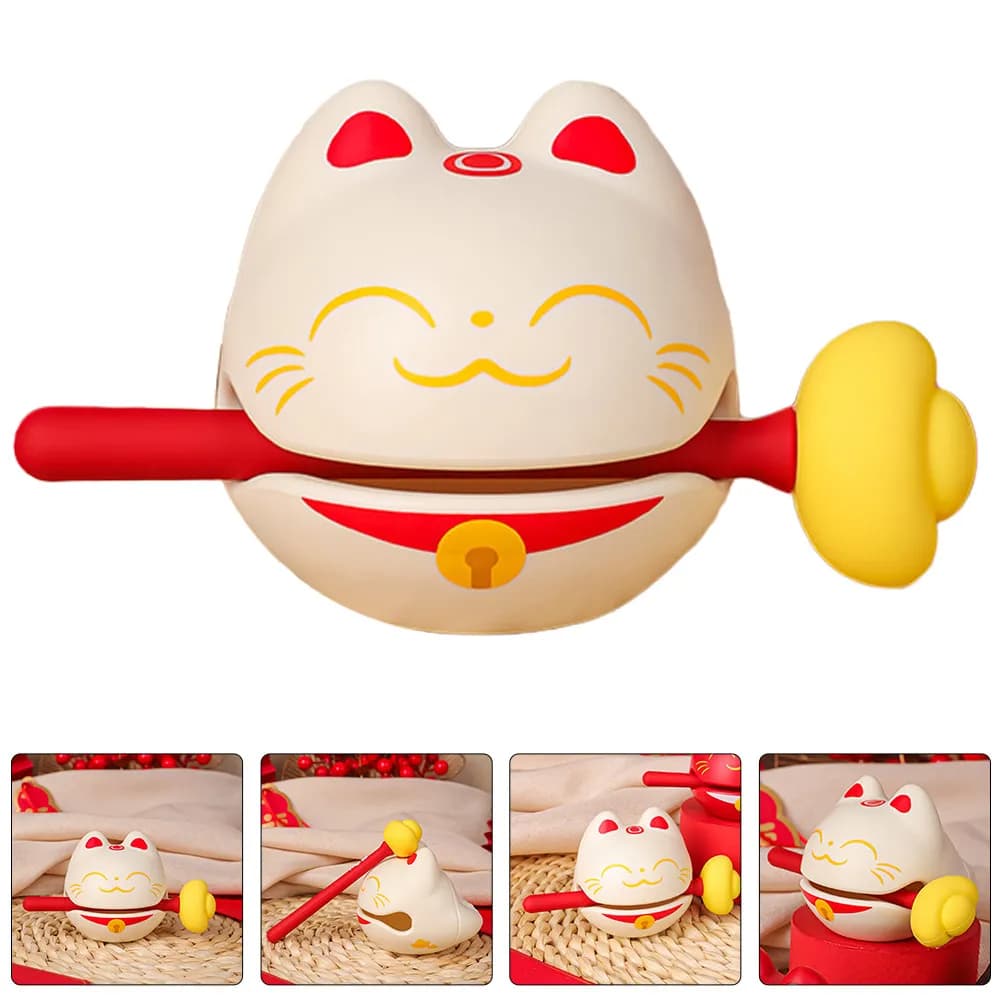 Set di Strumenti Musicali in Legno a Forma di Pesce per l'Educazione dei Bambini e Decorazione dell'Ufficio, Divertente Giocattolo a Percussione Rilassante