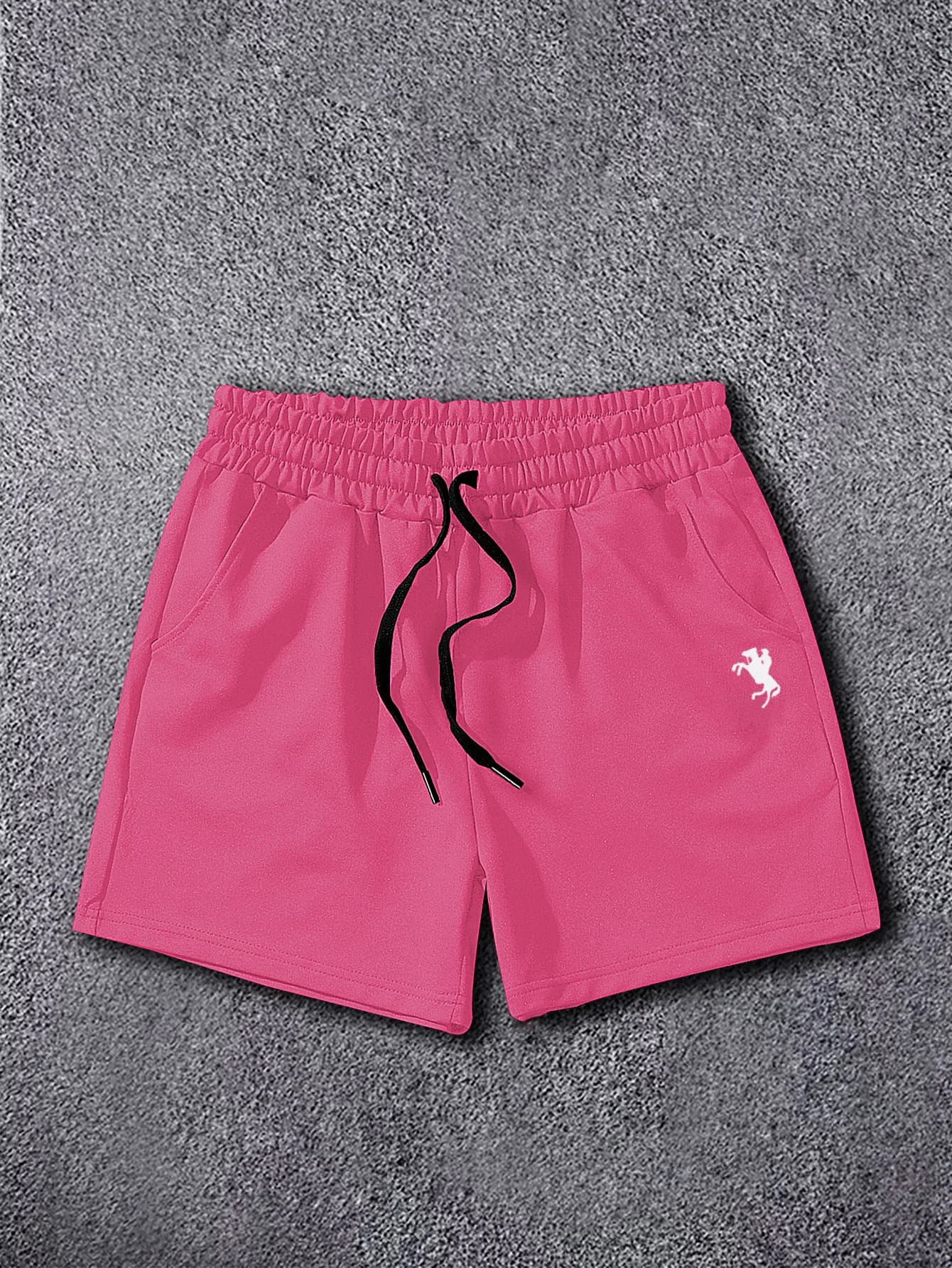 Pantaloncini estivi da uomo con stampa cavallo rosa, casual da spiaggia e per tutti i giorni, ideali per appuntamenti e per abbinare alle abiti delle coppie