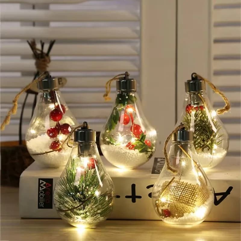 LED Fairy Leaf Globe Bulb String Lights for Living Room Wall Decoration Cozy Night Ambience Lighting for Apartment Bedroom Decor