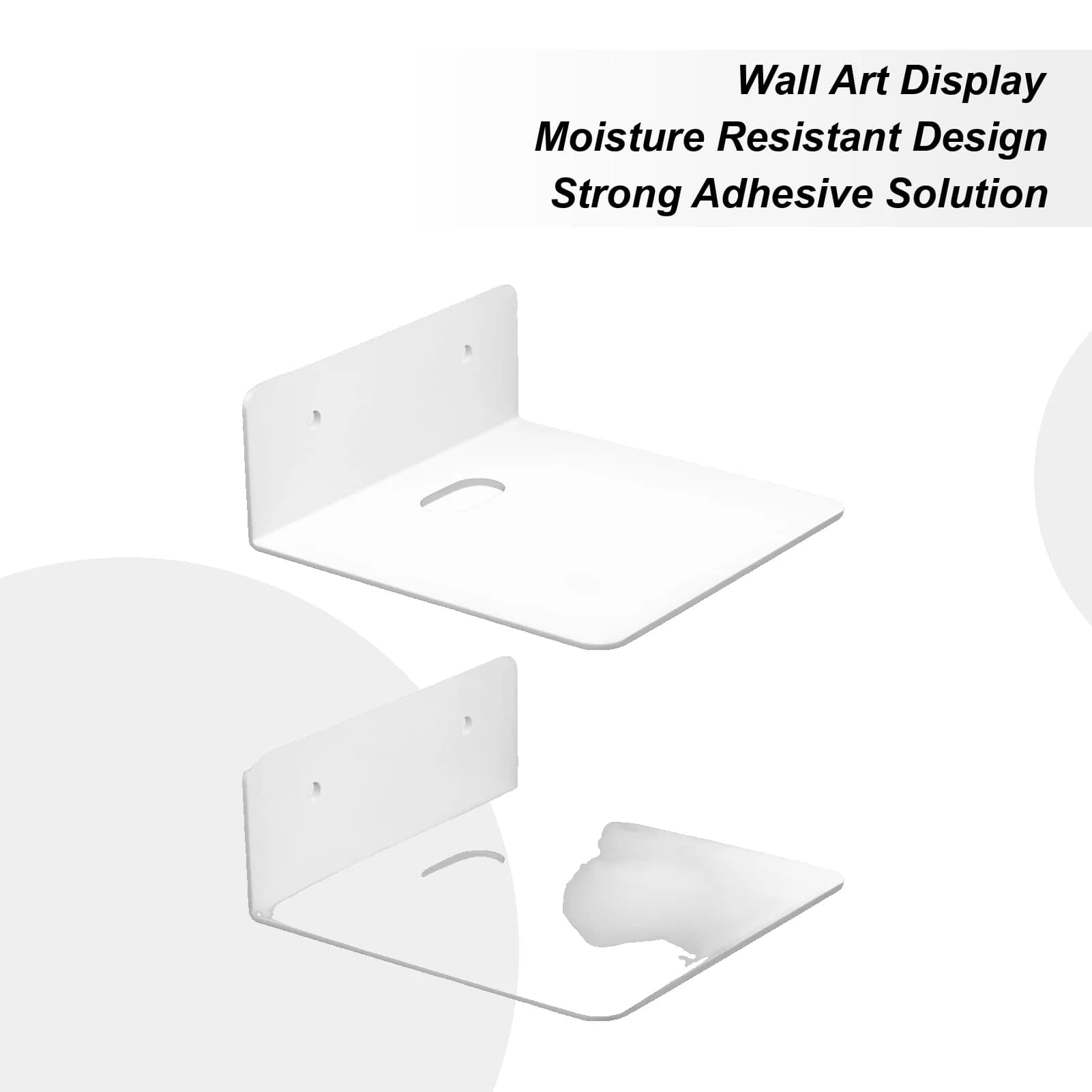 Scaffale per fotocamera Supporto da parete 2 pezzi Piccolo supporto per telecamera di sicurezza Scaffali domestici per router telefonico Proiettore Monitor Camera da letto della scuola materna