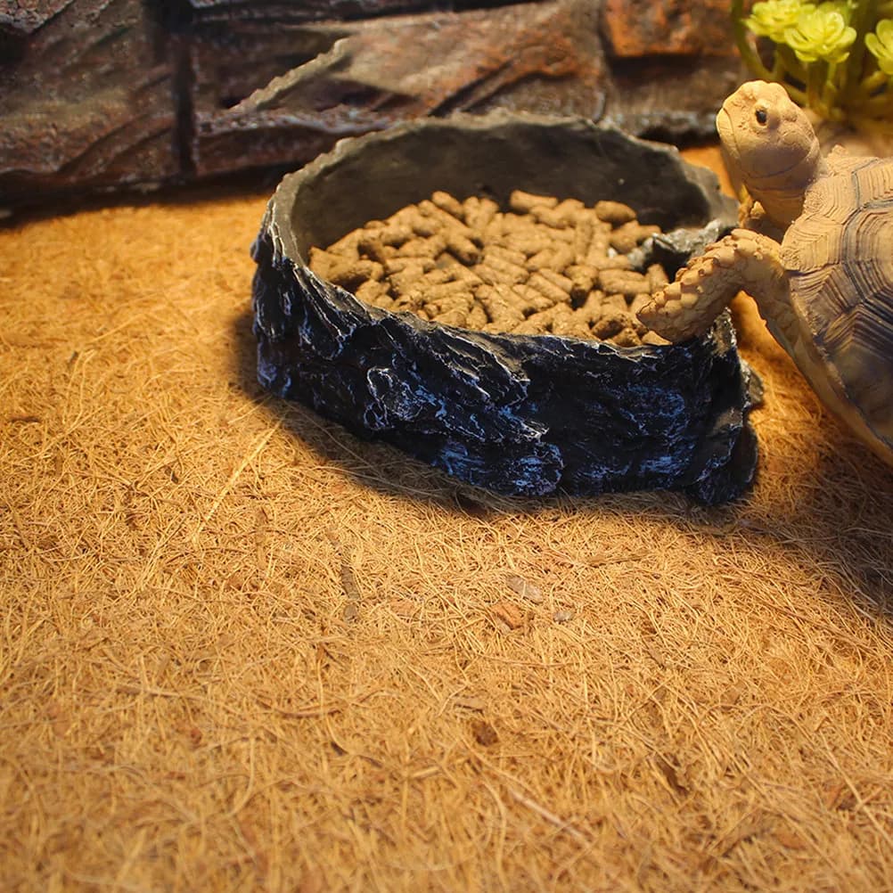 Tappeto Termico per Rettili in Fibra di Cocco Naturale per Terrari di Lucertole, Serpenti e Tartarughe