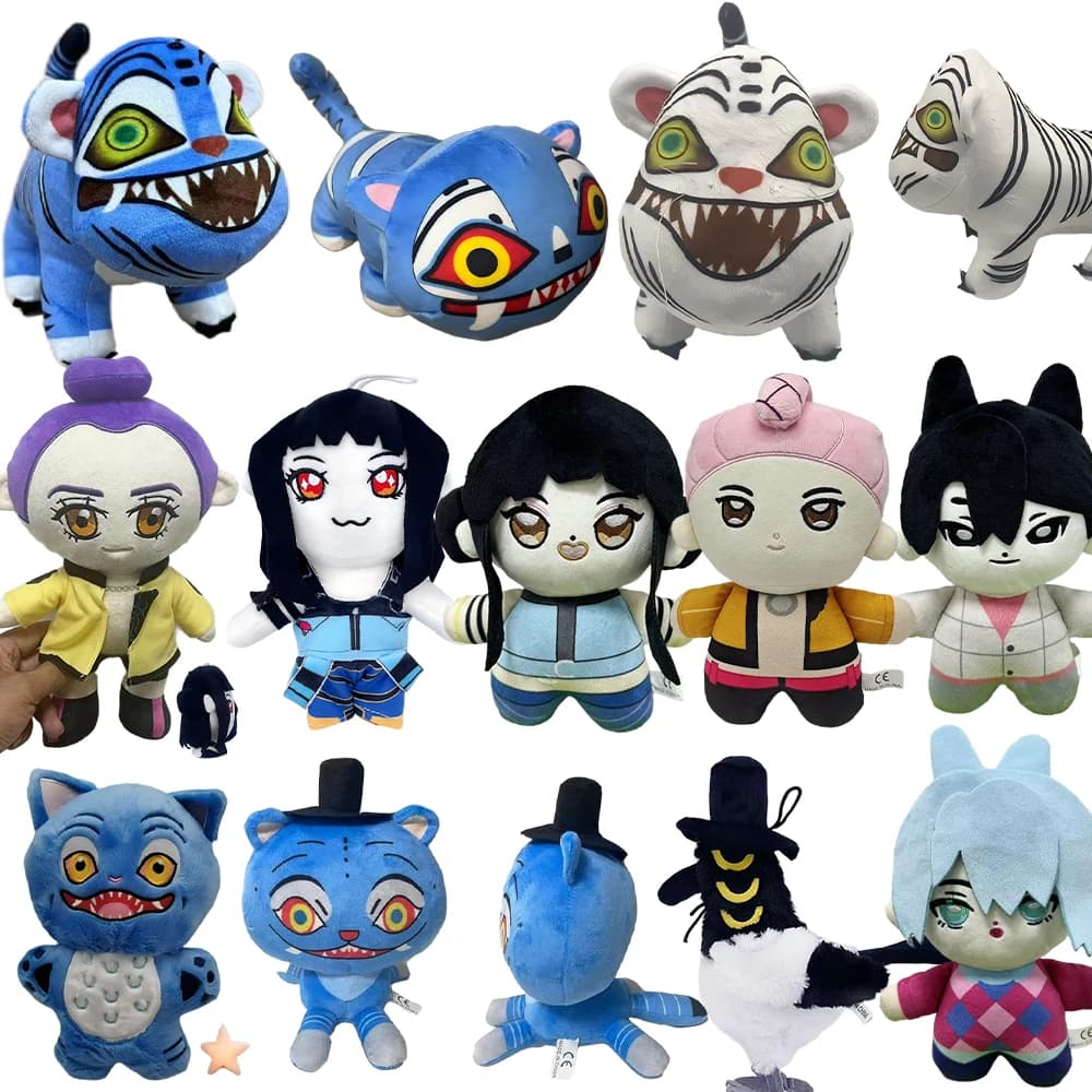 Hot Anime Kpop Demon Hunters Peluche Carino K-POP Tigre Peluche Farcito morbido Decorazione da scrivania Bambola Giocattolo Ventole Regalo.