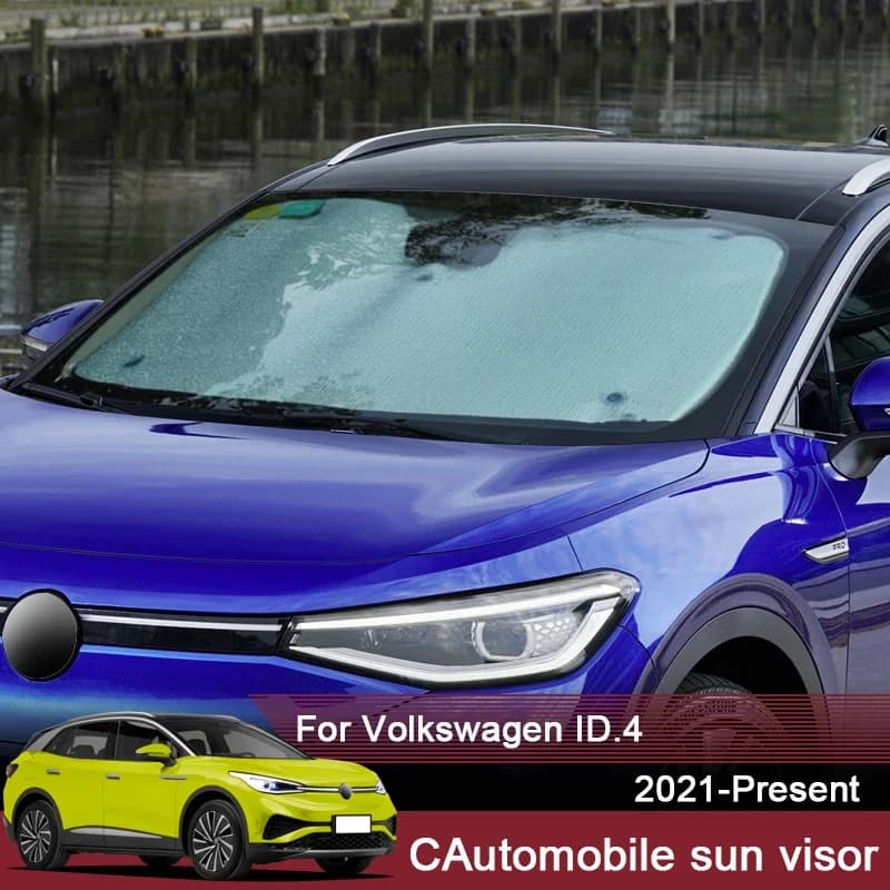 Auto Tende Da Sole Protezione UV Per Volkswagen ID.4 2021 2022 2023 Tenda Tenda Da Sole Visiera Parabrezza Anteriore Protezione Accessori