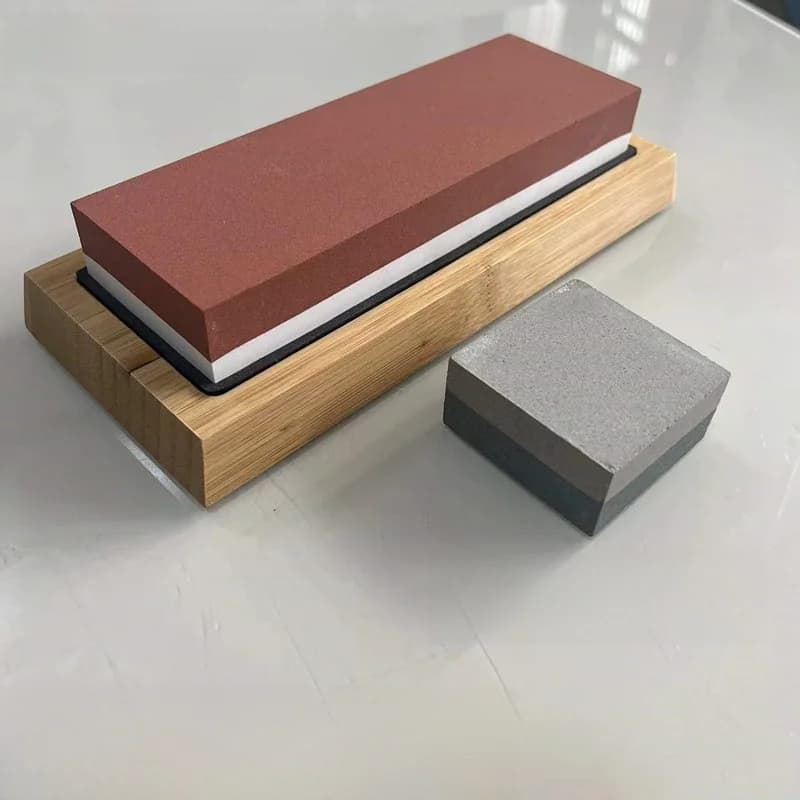 Double-sided kitchen knives, for domestic use, in white corundum 000 3000, tool for sharpening chef knives