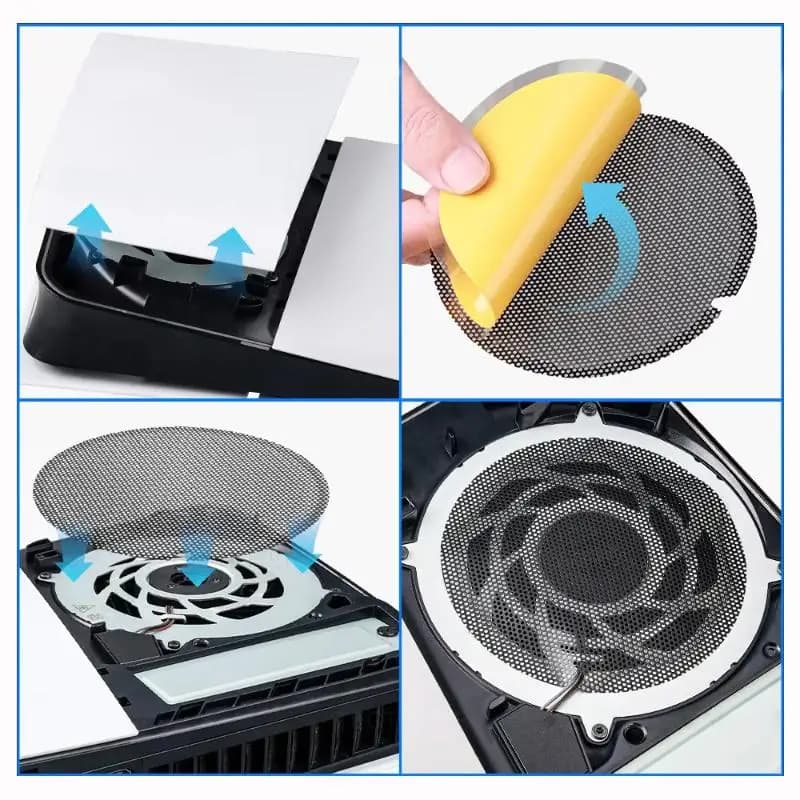 Copertura in Rete Traspirante Antipolvere per Console di Gioco PS5/PS5 Slim/PS5 Pro, Accessori Protettivi