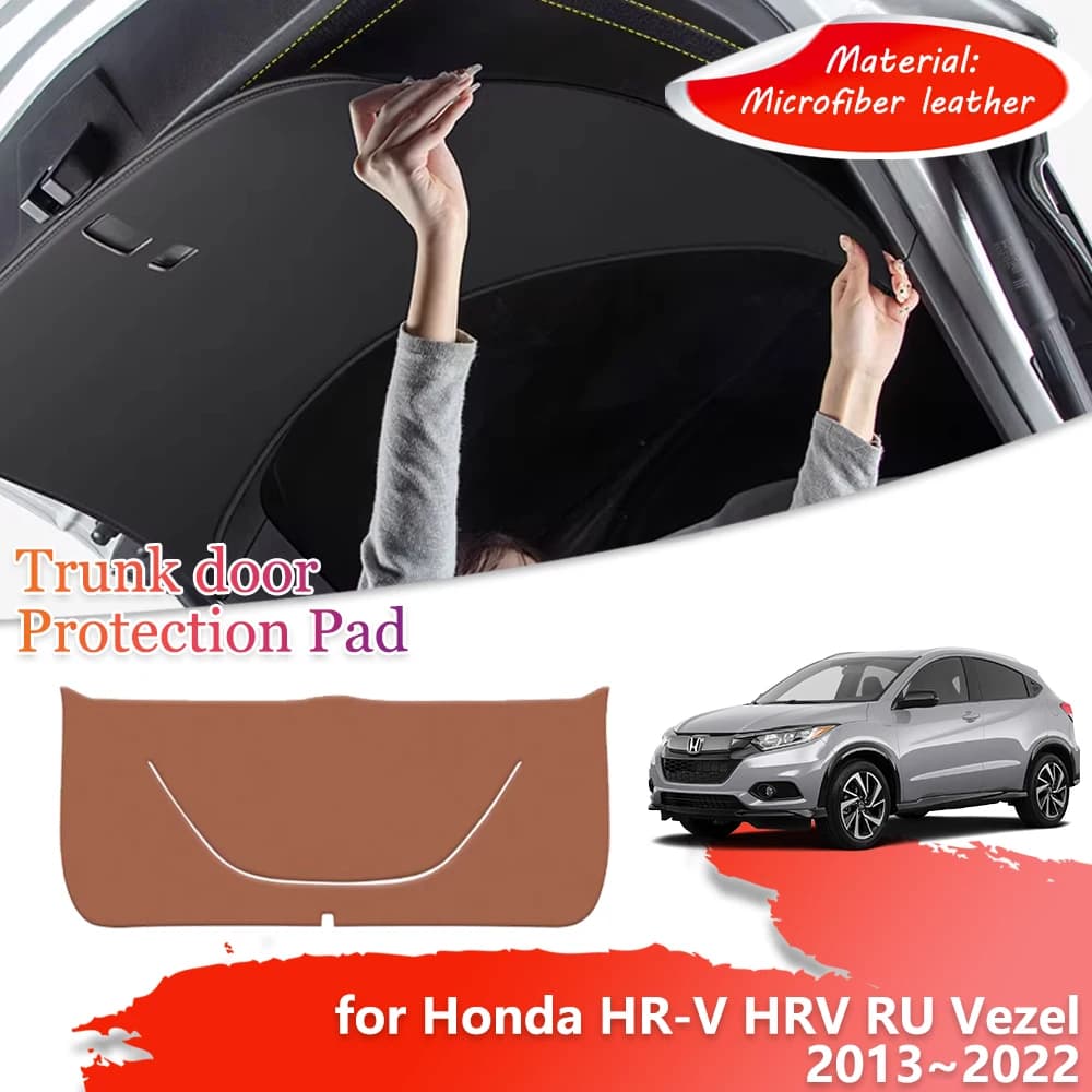 Trunk Tailgate Protection Mat for Honda HR-V HRV RU Vezel XR-V 2013~2022 Car Door inside Anti-dirty Cover Pad Part Accessories
