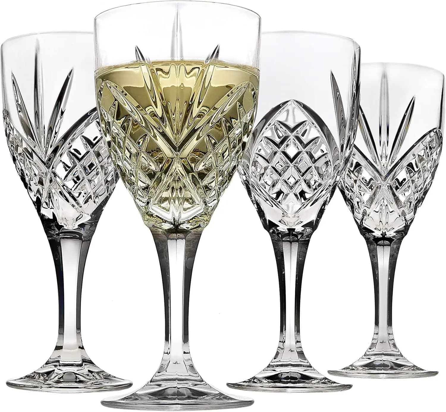 Bicchieri da vino, bicchieri da martini, bicchieri da bere, calici da vino bianco con gambo - 6,75 once, set di 4