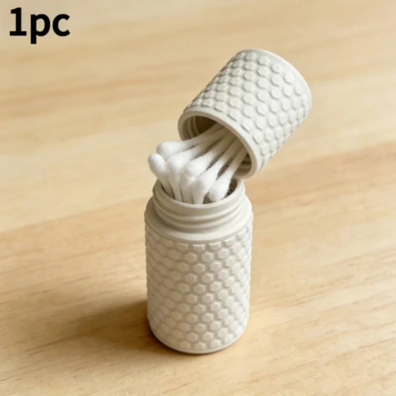 1 pz Scatola porta cotone idrofilo mini stampata in 3D, Contenitore pratico per piccoli oggetti, Organizer salvaspazio per bastoncini e minuterie
