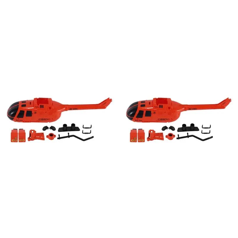 A63T-2X C186 C-186 Pro Set di Coperture per Elicottero RC, Aeroplano, Drone, Parti di Ricambio, Accessori di Aggiornamento, Arancione