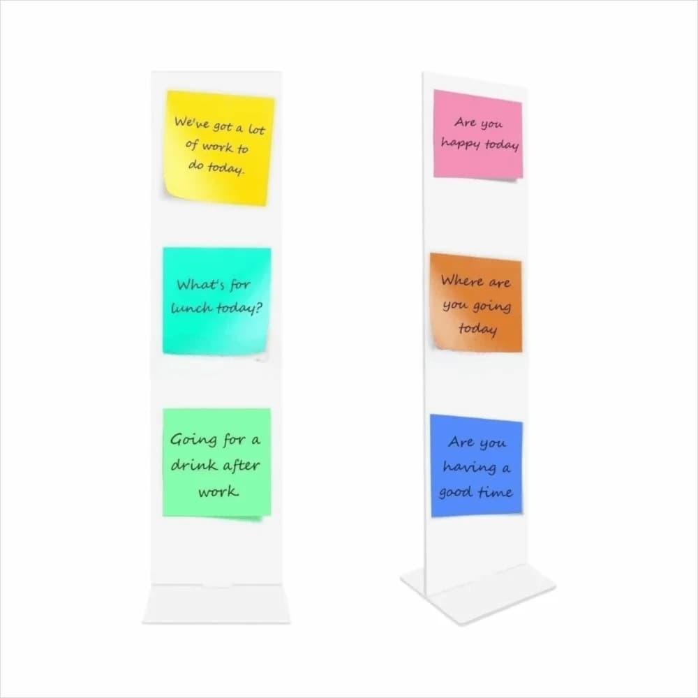 Acrylic Memo Message Board Clear Detachable Sticky Note Holder Stand Vertical Monitor Side Note Holder Home Office