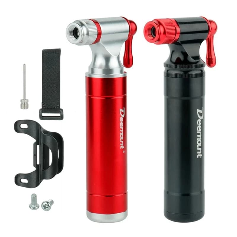 C02-Inflator Presta e Schrader compatibile, portatile, pompa per pneumatici per bici CO2 per Mountain,-ghiaia e bici da strada