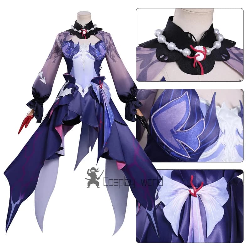 Gioco caldo Honkai Star Rail Abiti Helektra Hysilens Costumi Cosplay Puntelli per parrucche uniformi