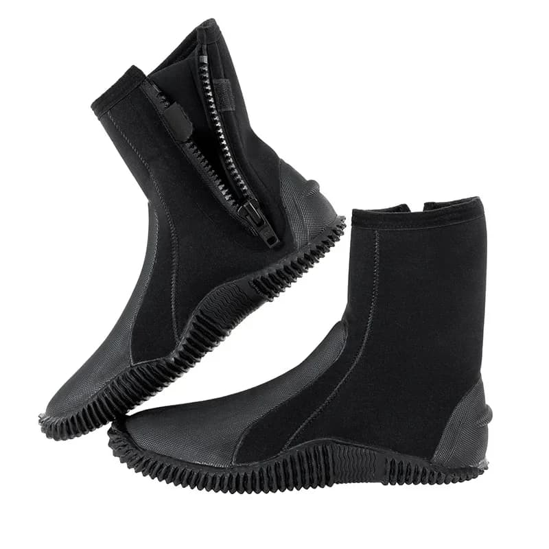 Stivali da donna scarpe da sub alte per esterni scarpe da surf da spiaggia scarpe da tracciamento per snorkeling antiscivolo da 5 mm scarpe da nuoto