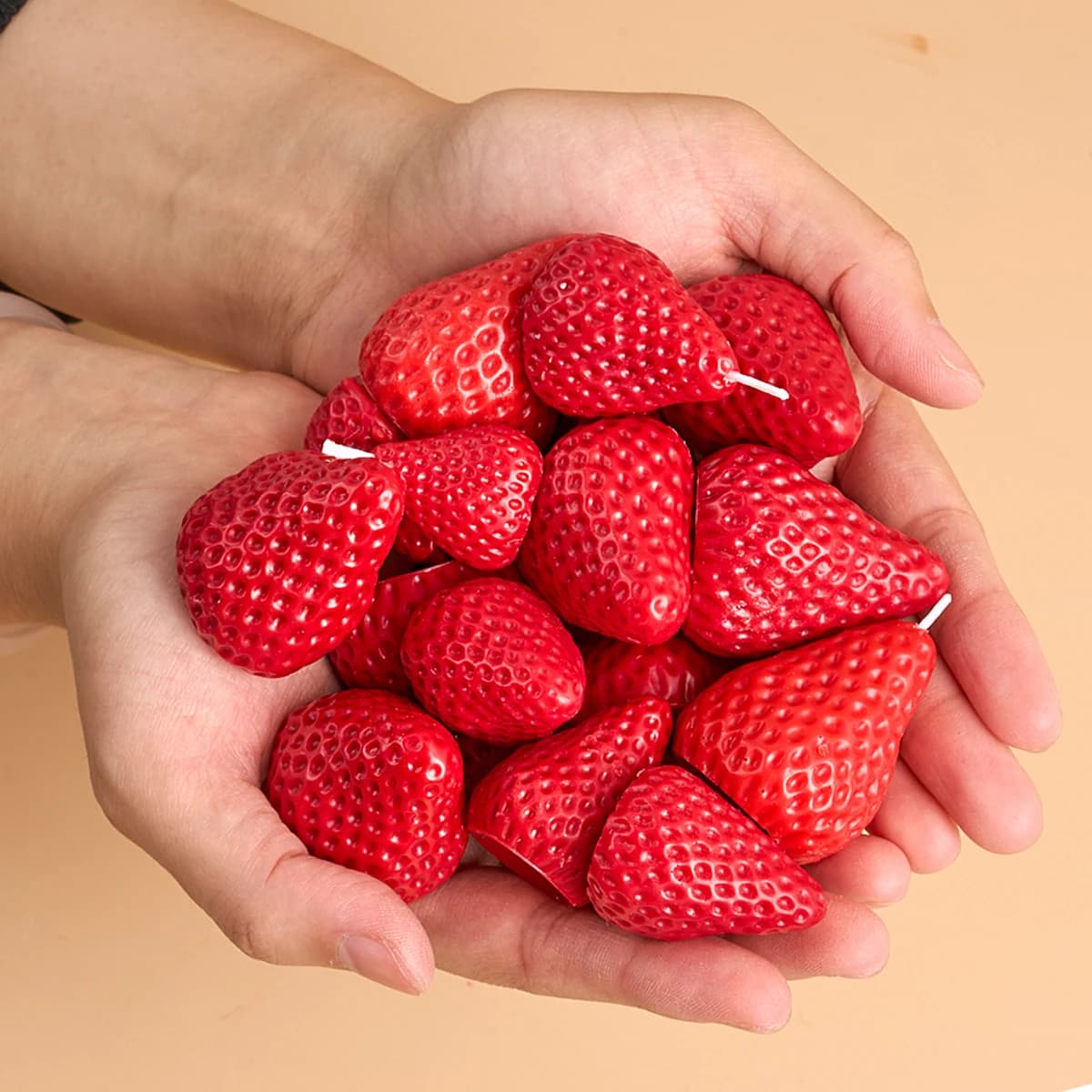 4 pezzi di fragole stampo per candele in silicone fai da te San Valentino matrimonio regalo di compleanno Aromath sapone gesso artigianato in resina creazione di stampi