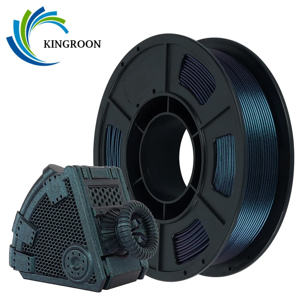 KINGROON Plating PLA titanium burnt 1,75 mm 0.3 kg (NON 1 kg), PLA glittered with color change for 3D printer, 300 g support for AMS rack