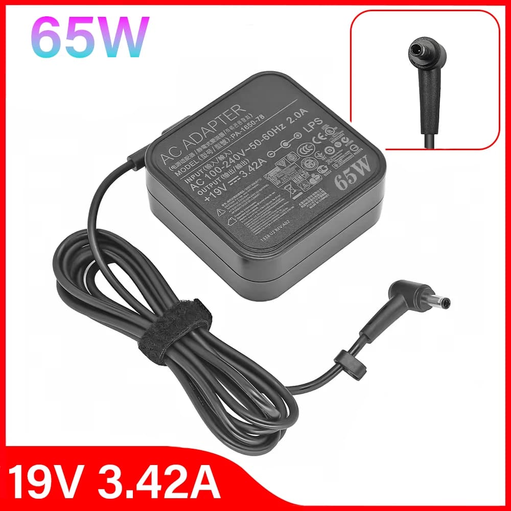 Adattatore per laptop 19V 3.42A 65W 4.5*3.0MM per ASUS X755J UX481 UX481FL UX480 UX480FD P553UJ PU301LA Zenbook UX21 UX31A U38N