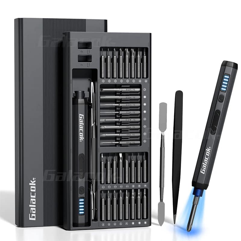 68 IN 1 5 Adjustable Levels Precision Electric Screwdriver Set Comes with Fill Light Professional Repair Tool for iPad for Mobile Phone