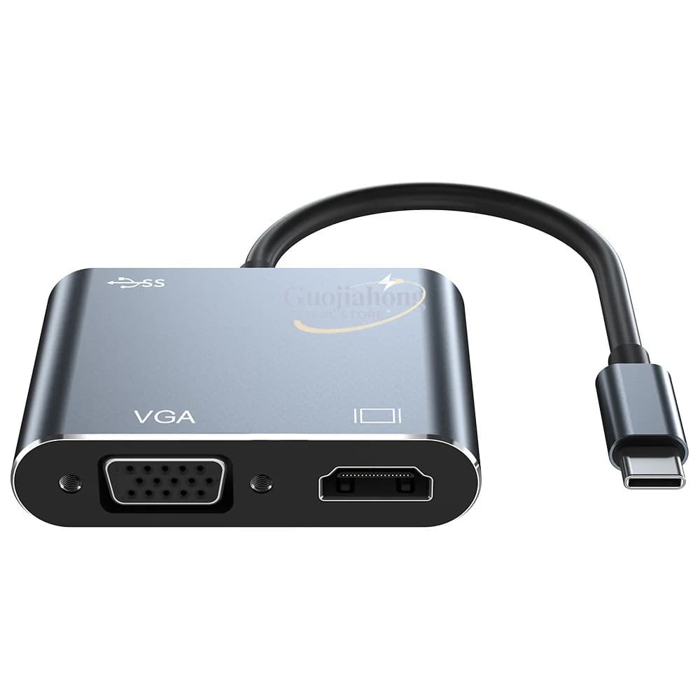 Docking Station Type-C Transfrontaliera con Scheda di Rete 4K30Hz ad Alta Definizione, Hub USB 3.0 per Produttori e Grossisti