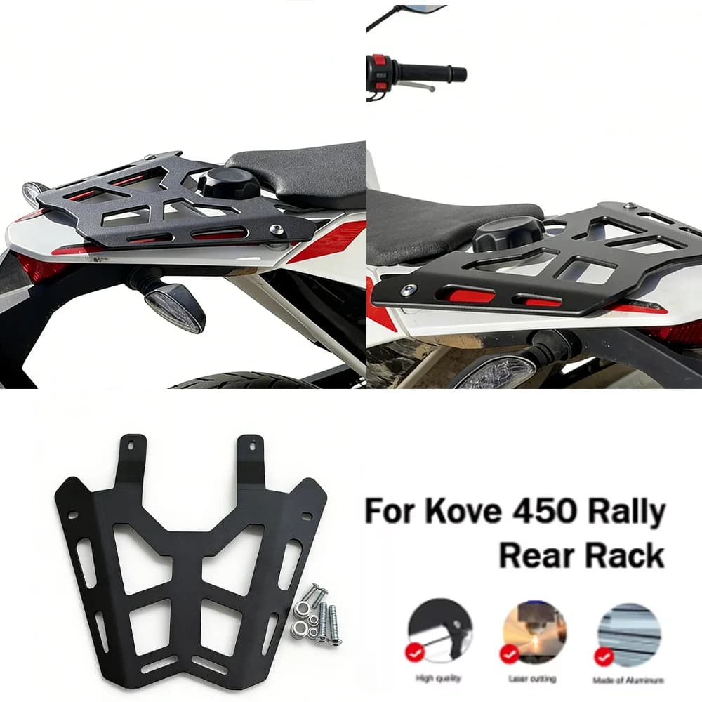 Portapacchi Posteriore per Kove 450Rally, Portabagagli Posteriore per Moto 450Rally