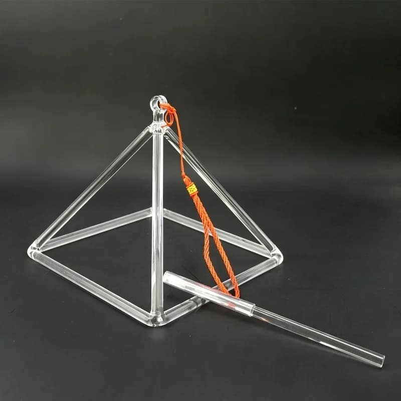 Transparent Crystal Singing Pyramid Sound Healing Singing Bowls Professional Meditation Bowls Musical Instruments Percussion