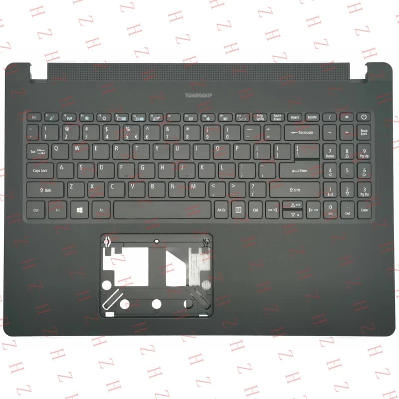 P+ PER Acer Travelmate P50-52 P215-41 Cover per Poggiapolsi con Tastiera US International Nera