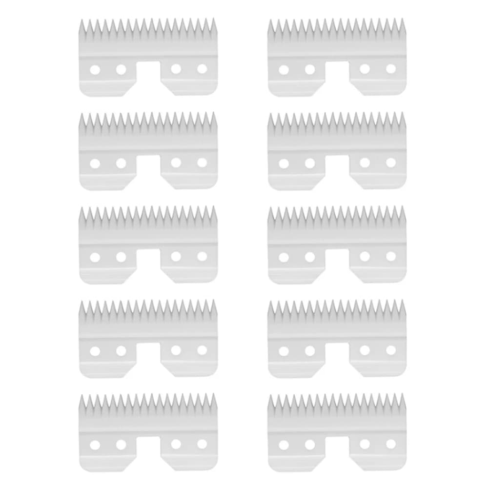 10 pz/lotto 18 denti taglierina in ceramica lama per toelettatura per cani lama per tagliacapelli taglierine in ceramica forbici per toelettatura per animali domestici