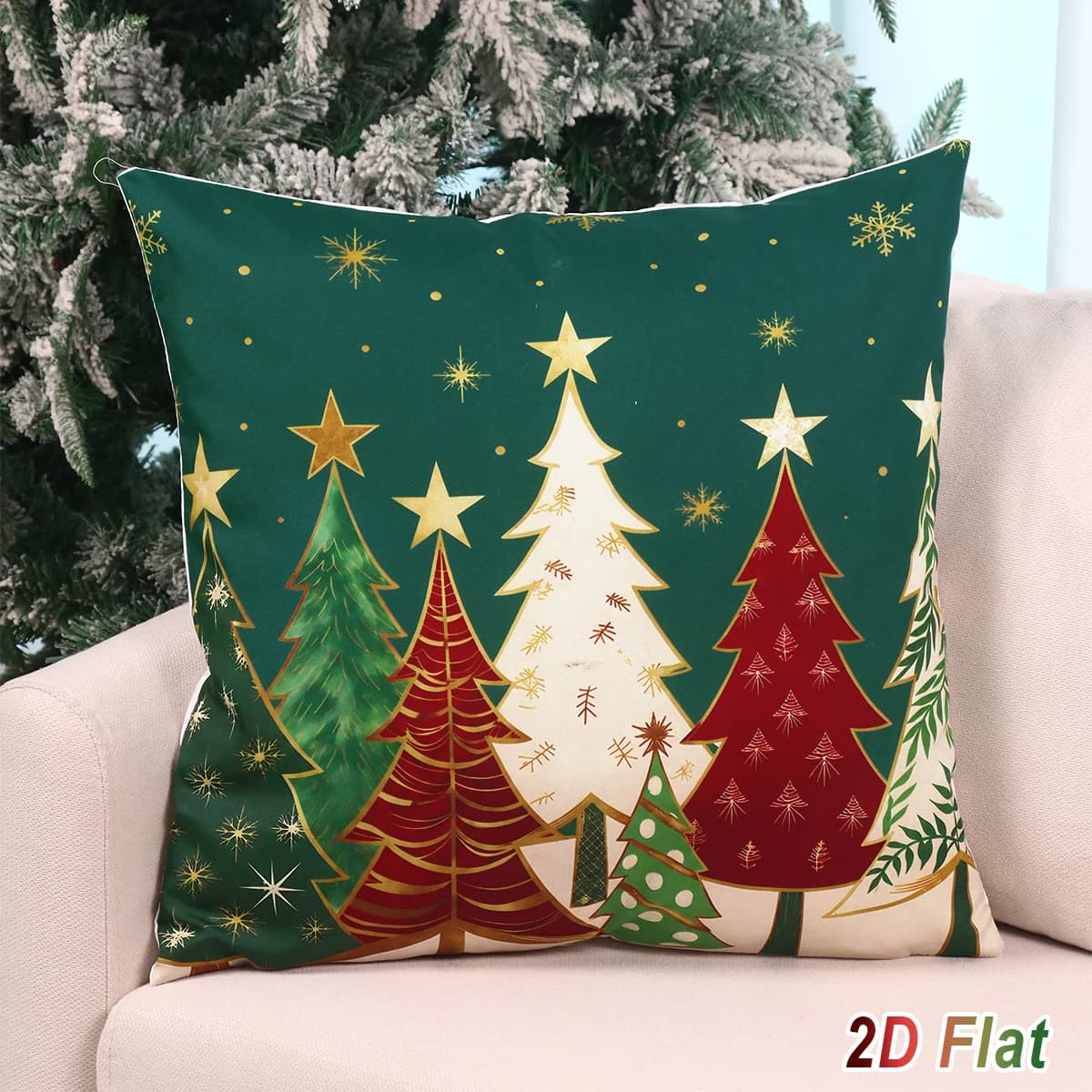 Christmas Pillow Cases Merry Christmas Decorations for Home 2026 Xmas Tree Sofa Cushion Cover Navidad Natal New Year Gift 2027