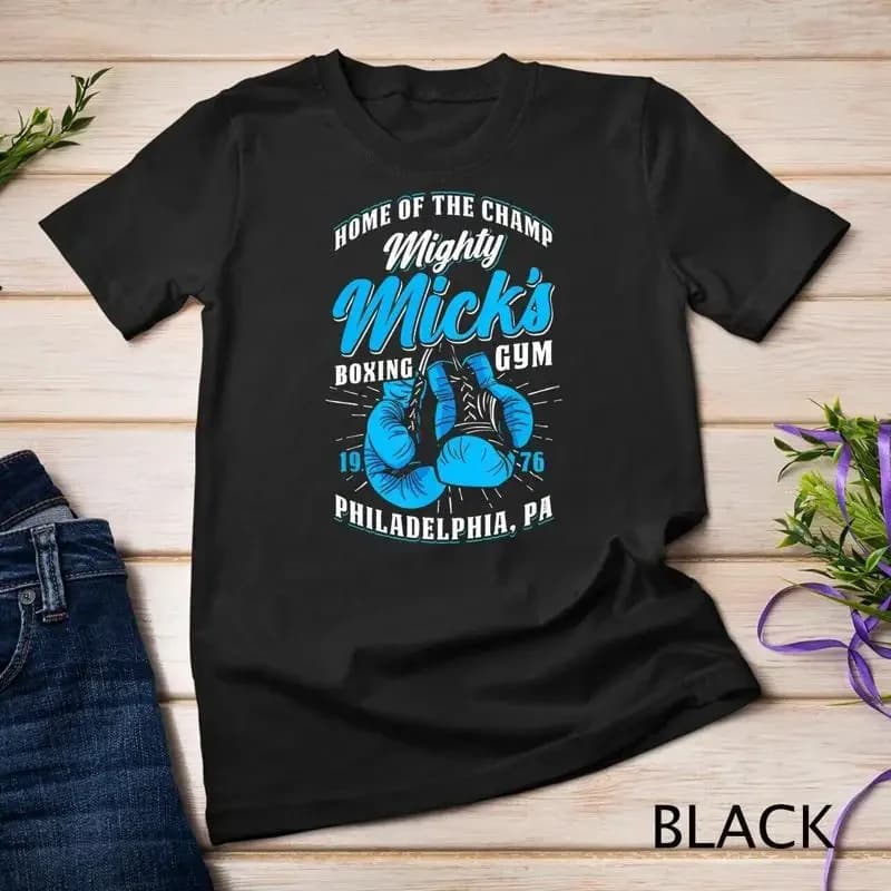Mighty Mick s Boxing Gym Vintage Gloves Retro T Shirt Unisex T shirt