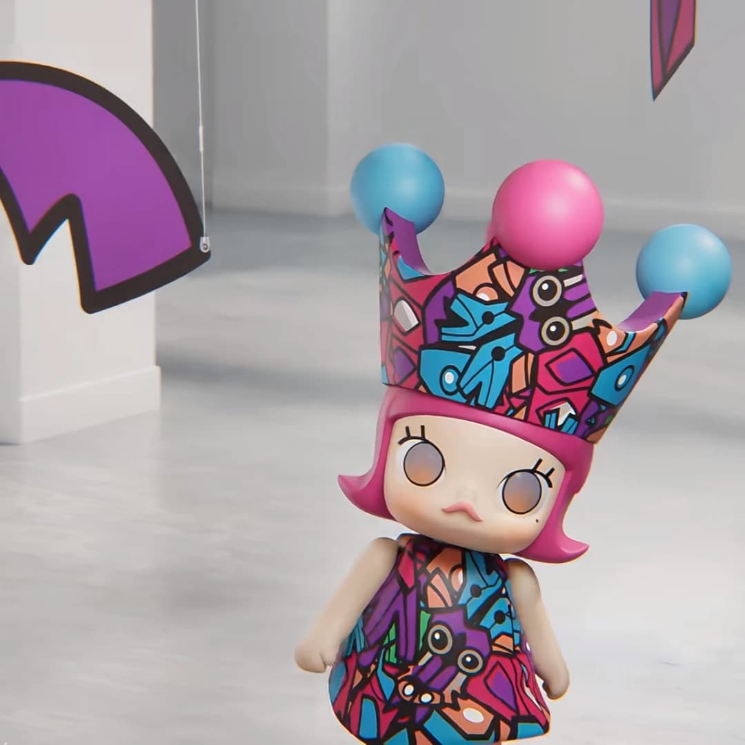POP MART MEGA ROYAL MOLLY 100% Anniversary Series1 Blind Box Original Toys Guess Bag Mystery Box Doll Anime Figure Ornament