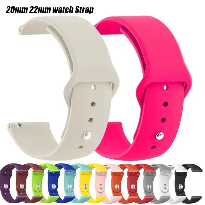 Cinturino per orologio 20mm 22mm per Amazfit gts/4/3/2/gts2/4 Mini/Gtr4/3/2/2e/47mm Smartwatch Bracciale in silicone Watchabnd Amazfit gts Band