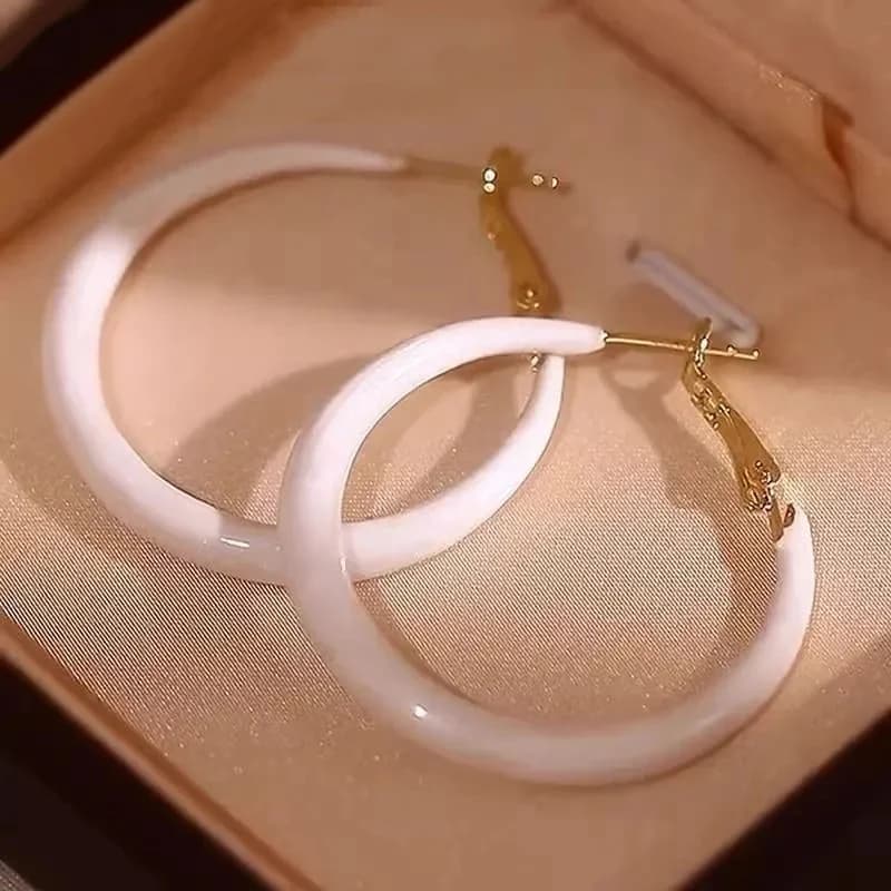 New Fashion Simple Large Circle Drop Earrings Ladies Personalized Exaggerated Design Holiday Accessories Gift