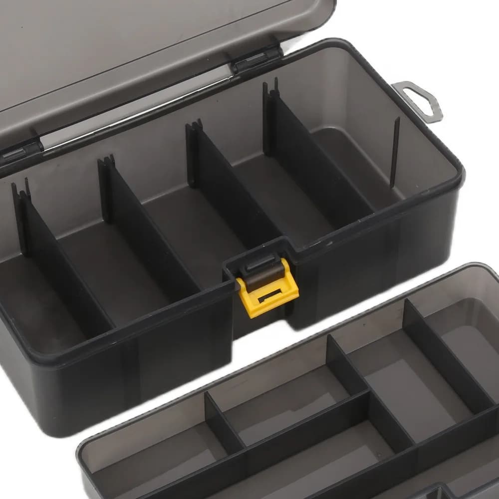 Storage box for double layer fishing baits Removable cabinets Waterproof fishing equipment box Storage box for gray baits