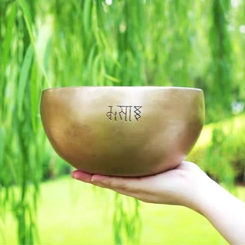 Meditation Singing Bowl Sound Healing Relaxation Singing Bowl Yoga Energy Mindfulness Bowls Bronze Percussion Musical Instrument