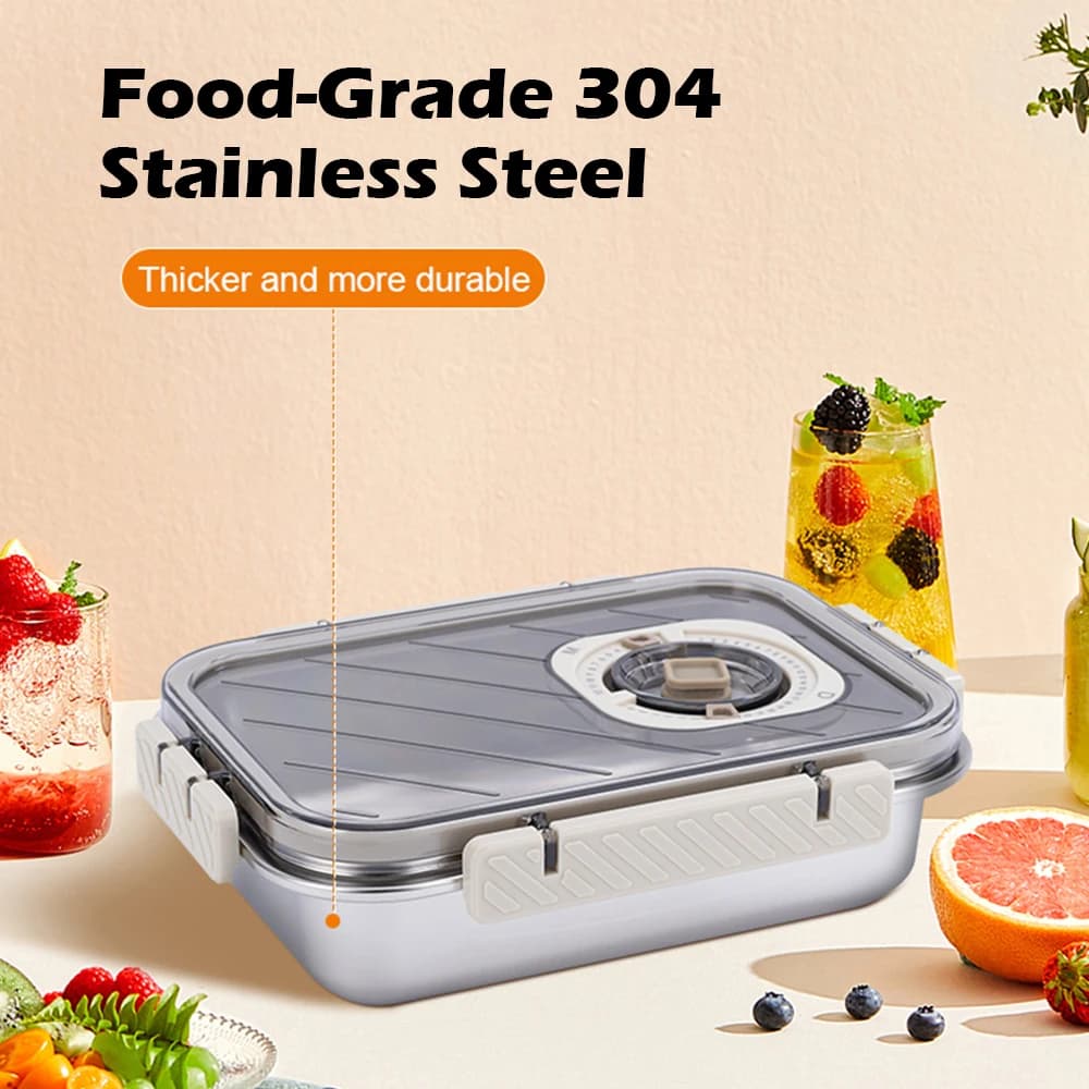 Contenitore per il pranzo ermetico in acciaio inossidabile 304 MTM da 1000 ml per contenitori per la preparazione dei pasti per bambini e adulti