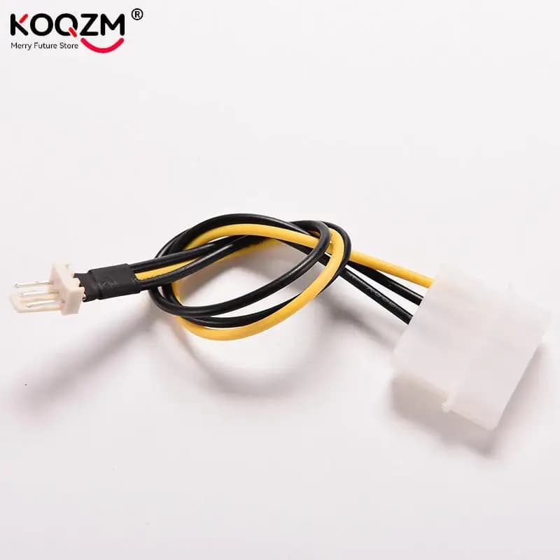 1pc 20cm 4 Pin Molex IDE a 3 Pin PC Computer CPU Case ventola connettore di alimentazione adattatore cavo
