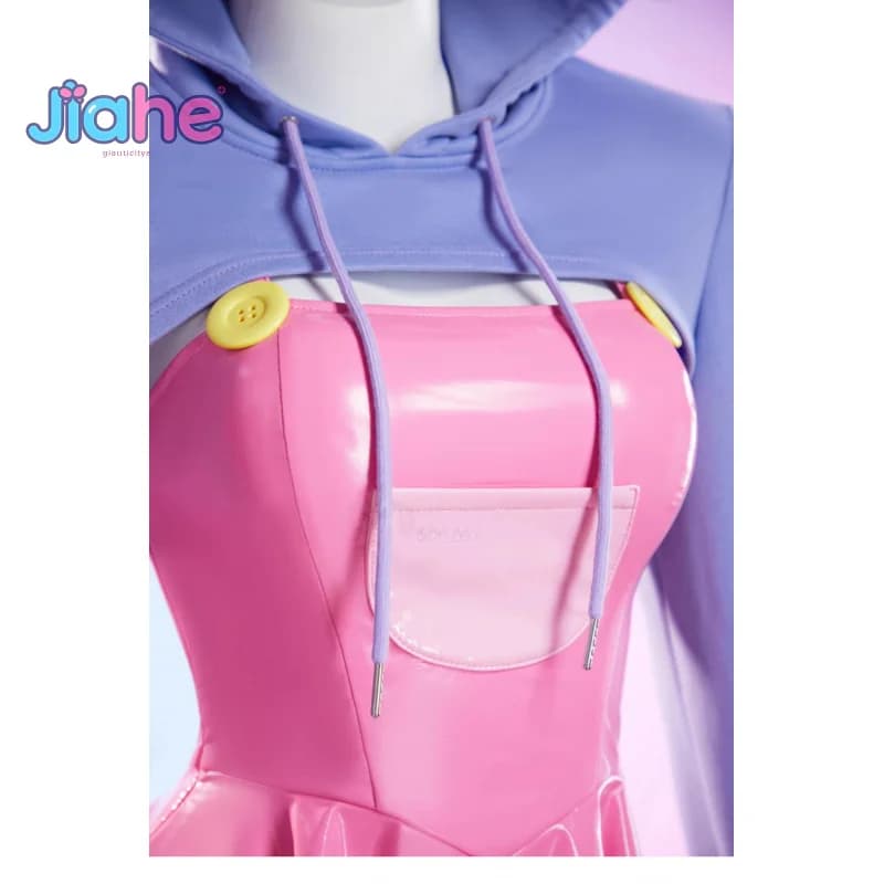 Costume Cosplay IAX del Circo dei Conigli, Abito in Pelle Dolce per Ragazze, Gioco Anime, Halloween, Carnevale, Uniforme da Coniglio con Calzini e Accessori, Taglie S-XL