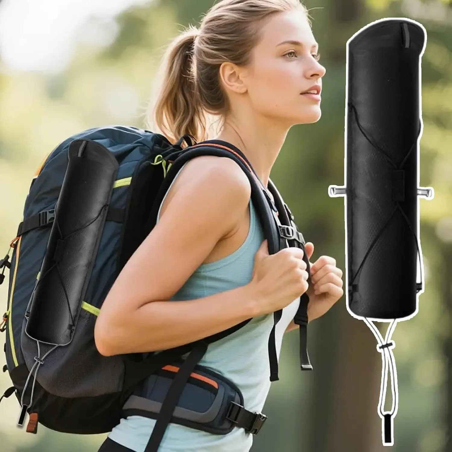 Lightweight Trekking Pole Storage Bag, Folding Pole Storage Accessories, Special Accessories for Hiking and Cross-Country