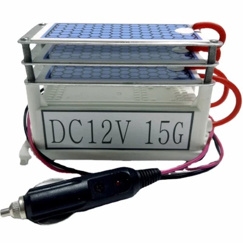 Auto generatore di ozono purificatore d'aria 12v 15g 3 strati ozono Ceremic piastra purificazione aria ozonizzatore ionizzatore ionizzatore