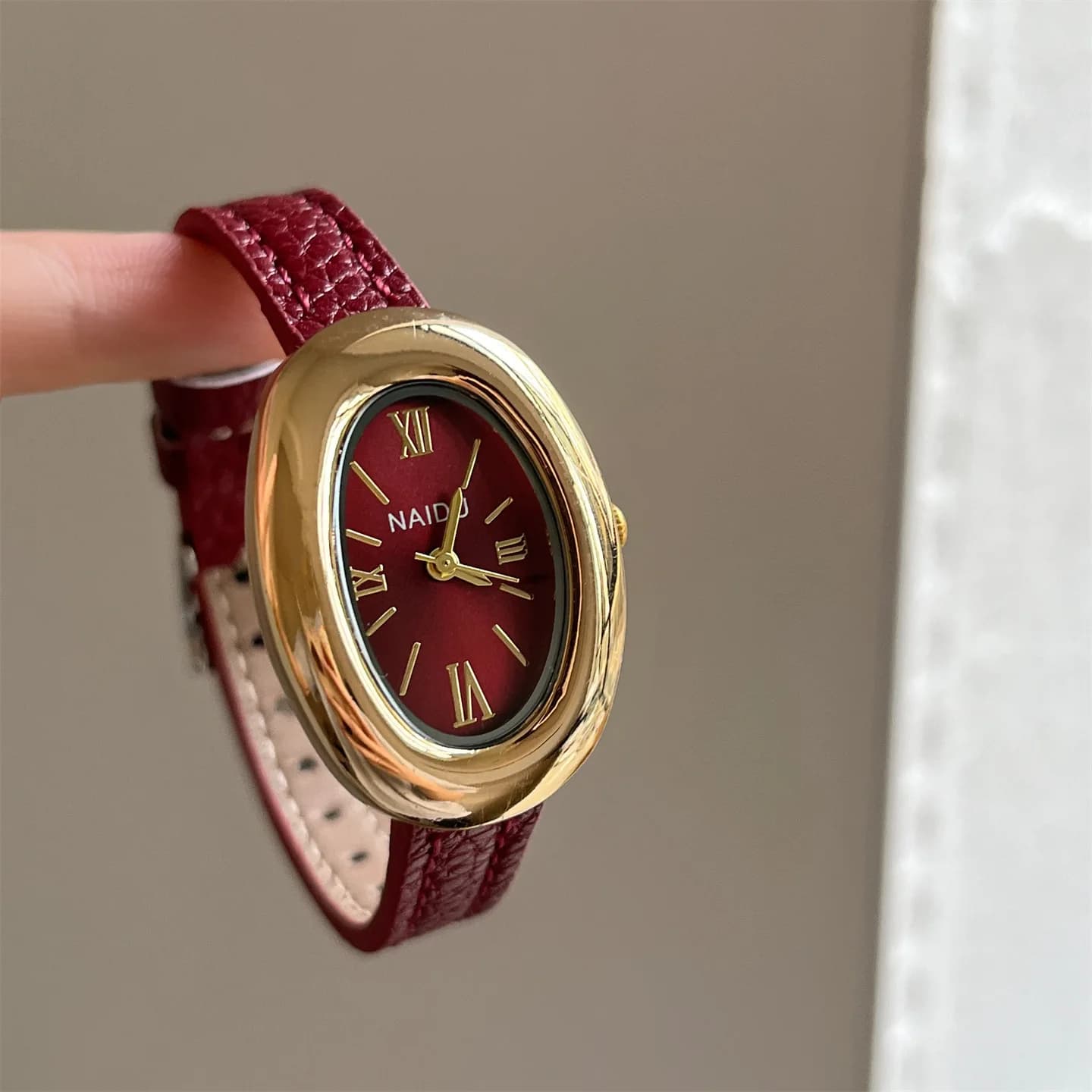 Elegant oval dial women's watch casual leather bracelet analogue quartz watch women's wristwatch Dropshipping Reloj De Mujer