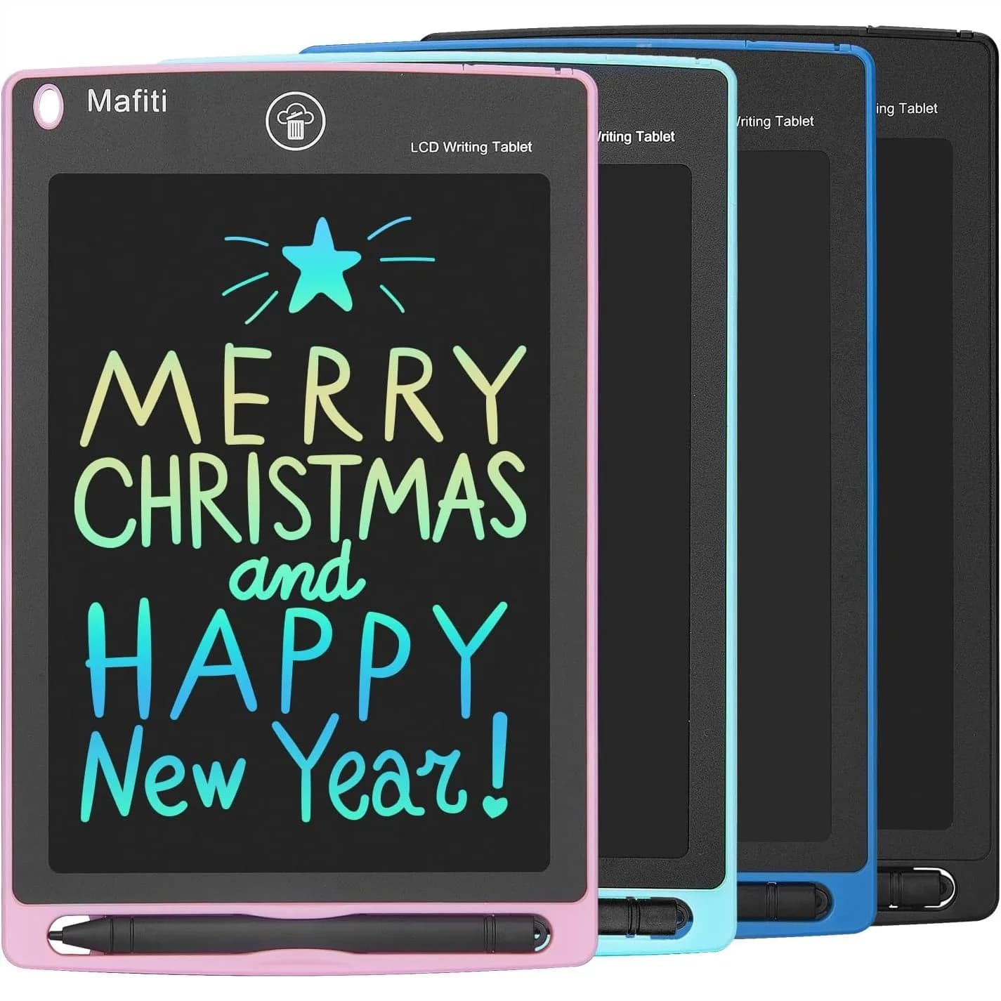 Tablet LCD da 8,5 Pollici, Set da 4 Lavagnette Elettroniche per Disegno, Regalo per Bambini e Bambine