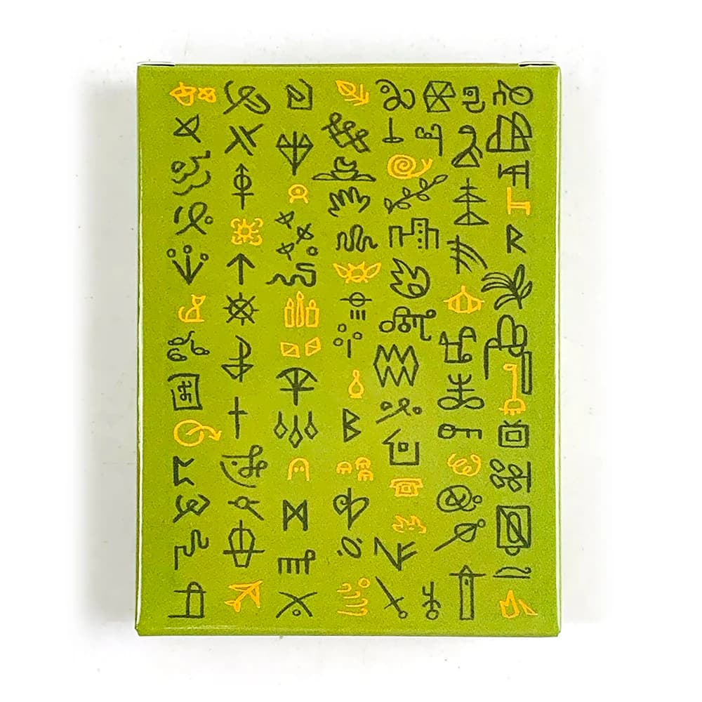 New Green Glyphs Lenormand Oracle Cards 50 Cards 9*6.4cm Vibrant Illustrations,Great For Beginners, Meditation & Party Games