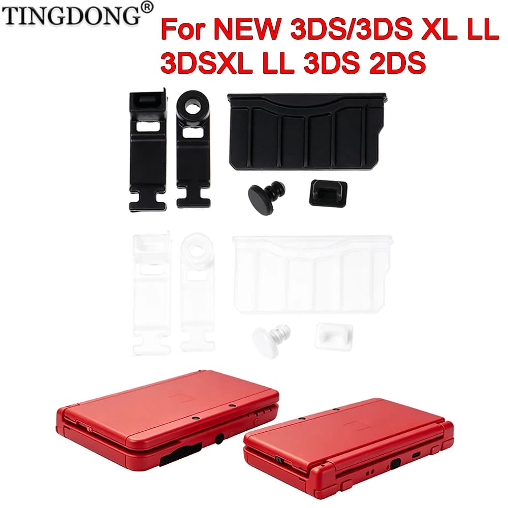 Tappo antipolvere in silicone per jack auricolari e porta di ricarica, protezione antipolvere per New 3DSXL/LL, 3DSXL/LL, 3DS, 2DS