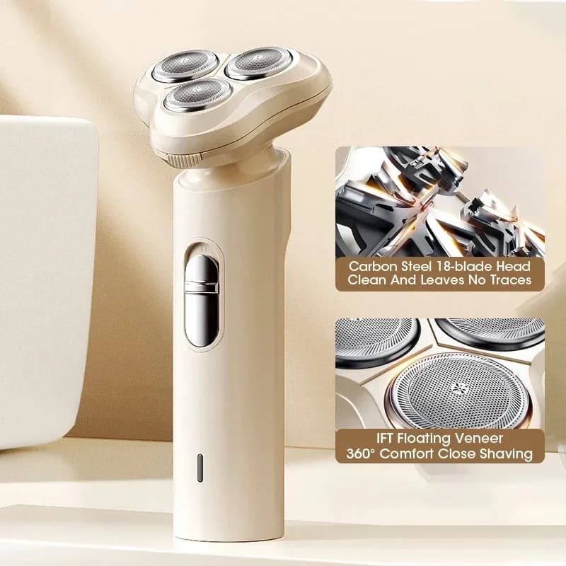 Men's Electric Shaver Beard Trimmer Hair Clipper 3D Floating Blades Waterproof USB Rechargeable