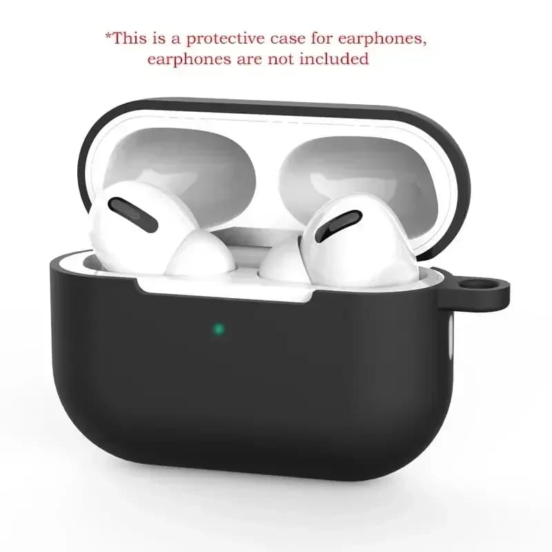 For AirPods Pro Silicone Protective Case New Solid Color Soft Protective Case for Bluetooth Apple Headset