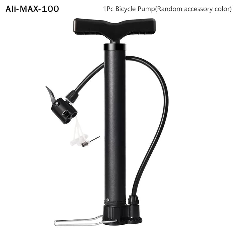【AM3】Pompa per Bicicletta 130 Psi, Gonfiatore a Pedale per Pneumatici, Compatibile con Valvole Schrader e Presta, per Ciclismo su Strada