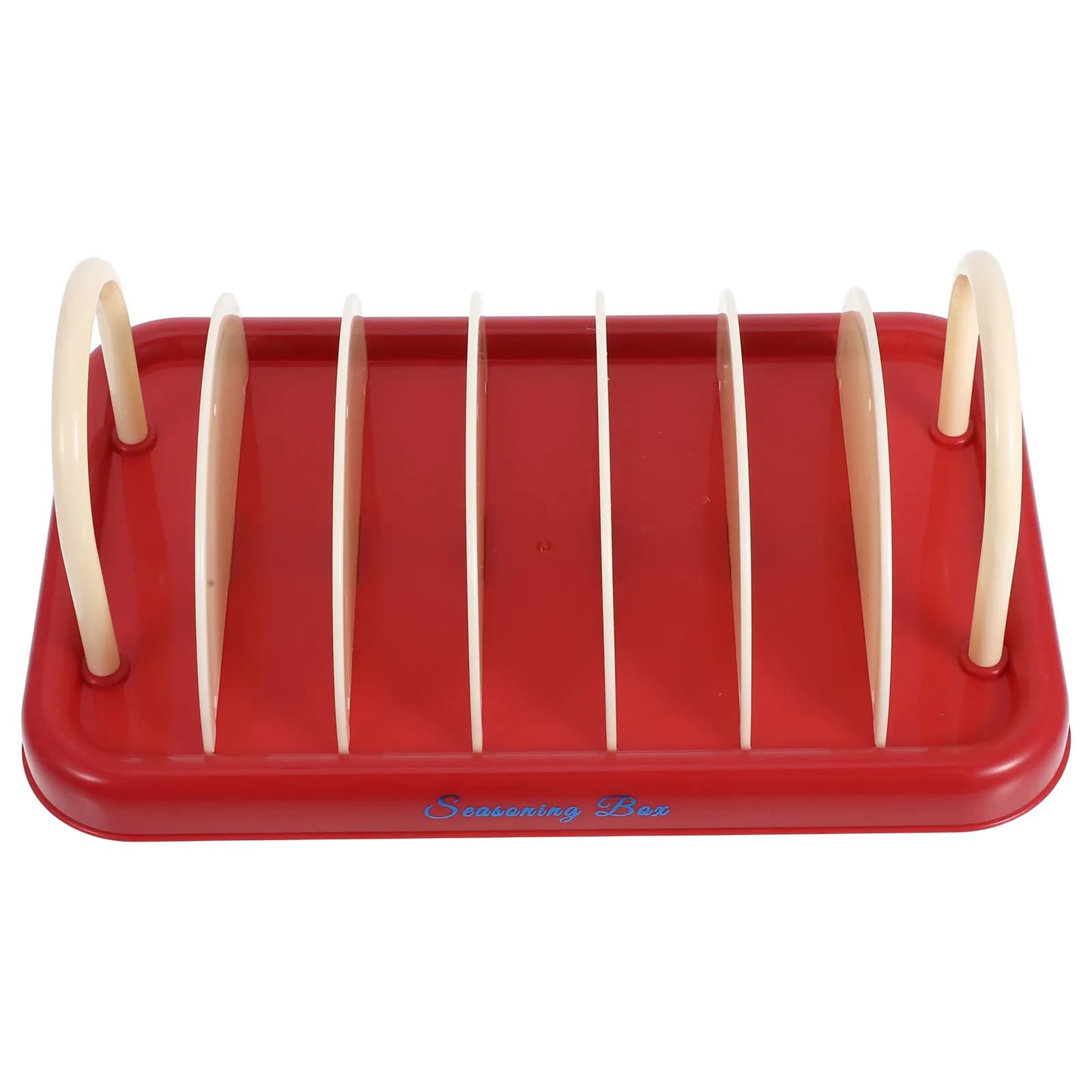 7 Compartments Kitchen Organizer Plastic Pot Lid Organizer Cutting Board Holder Countertop Storage Rack Space Saving Drying Rack