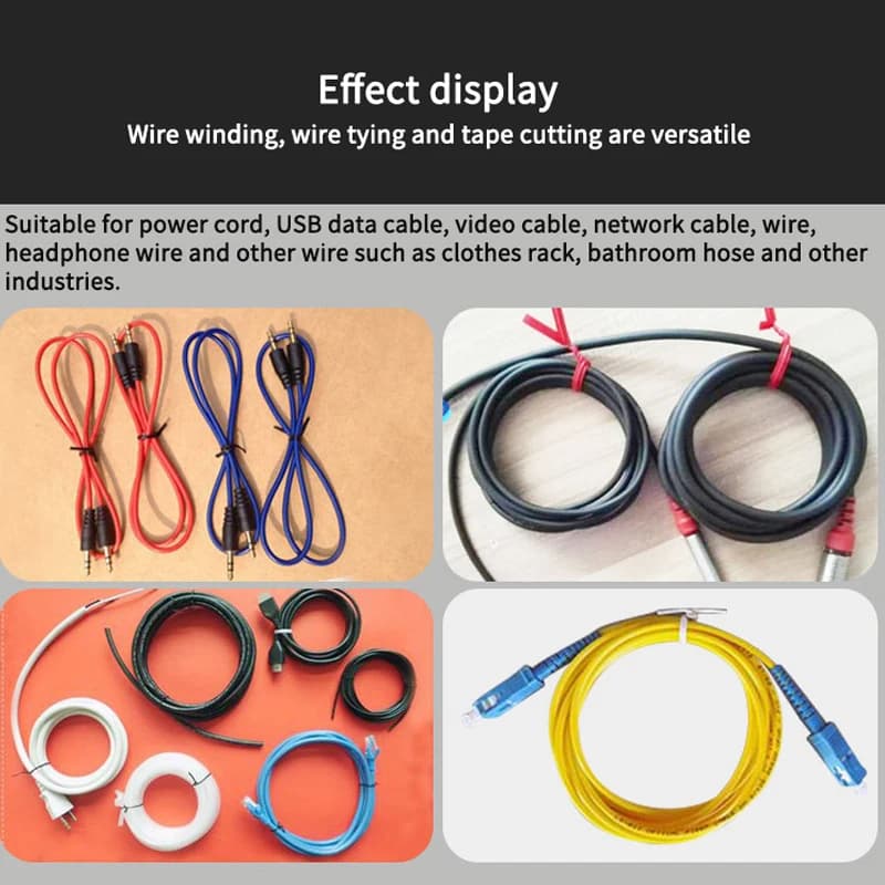 HY40-80S Automatic Wire Winding And Binding Machine Multifunction USB Data Cable Power Cord Tie Winder Intelligent Touch Screen