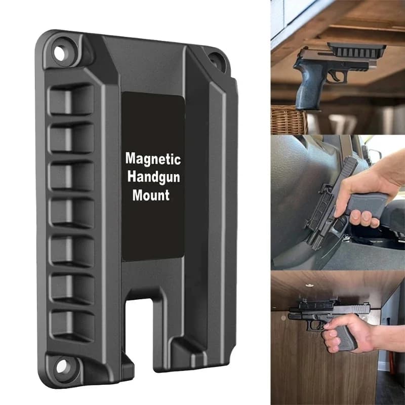 Supporto per Pistola da Auto, Montaggio Rapido, Porta Pistola Magnetico in Plastica ABS, Supporto per Pistola a Estrazione Rapida