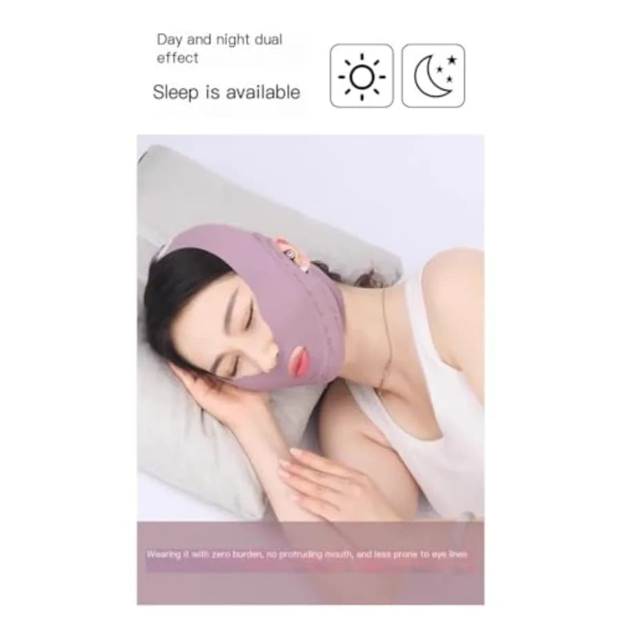 Facial Slimming Strap for Sleeping, Adjustable Chin Strap, Jaw Strap, Jawline Shaper, Chin Up Mask V Shaped Face Mask, Jaw Exer